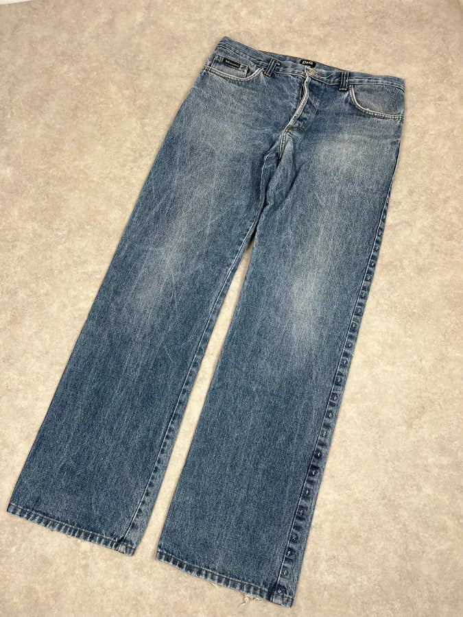 SS2006 Dolce & Gabbana Classic Blue Denim Jeans iOXGJKv 4