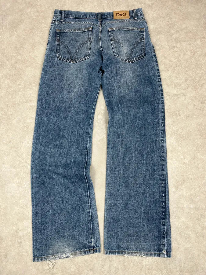 SS2006 Dolce & Gabbana Classic Blue Denim Jeans iOXGJKv 6