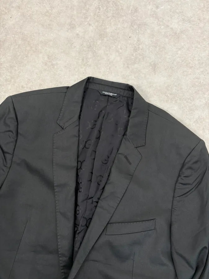 2000s Dolce & Gabbana Classy Black Blazer Jacket SUyHMal 3