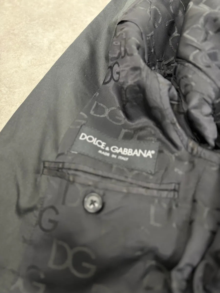 2000s Dolce & Gabbana Classy Black Blazer Jacket SUyHMal 8