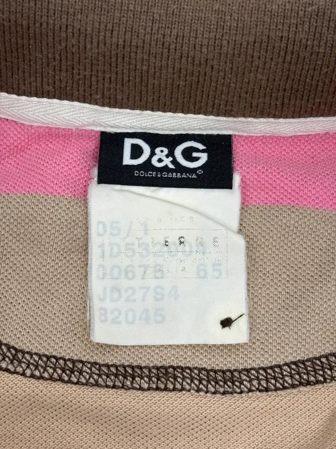 AW2004 Dolce & Gabbana Classy Double Collar Striped Polo KFuuCzY 8