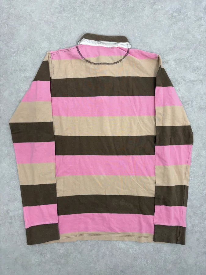 AW2004 Dolce & Gabbana Classy Double Collar Striped Polo KFuuCzY 5