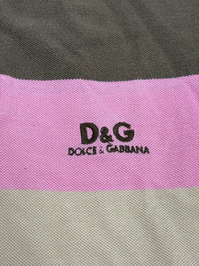AW2004 Dolce & Gabbana Classy Double Collar Striped Polo KFuuCzY 7