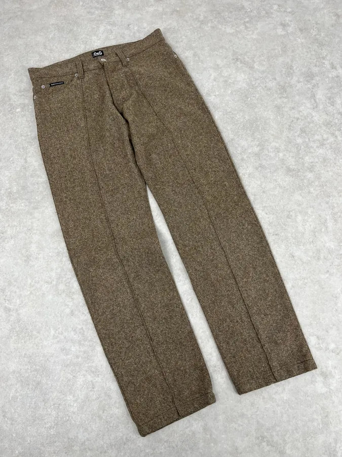 2000s Dolce & Gabbana Classy Wool Pants GtqfhhY 4