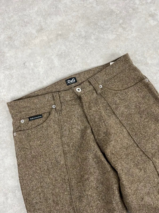 2000s Dolce & Gabbana Classy Wool Pants GtqfhhY 5