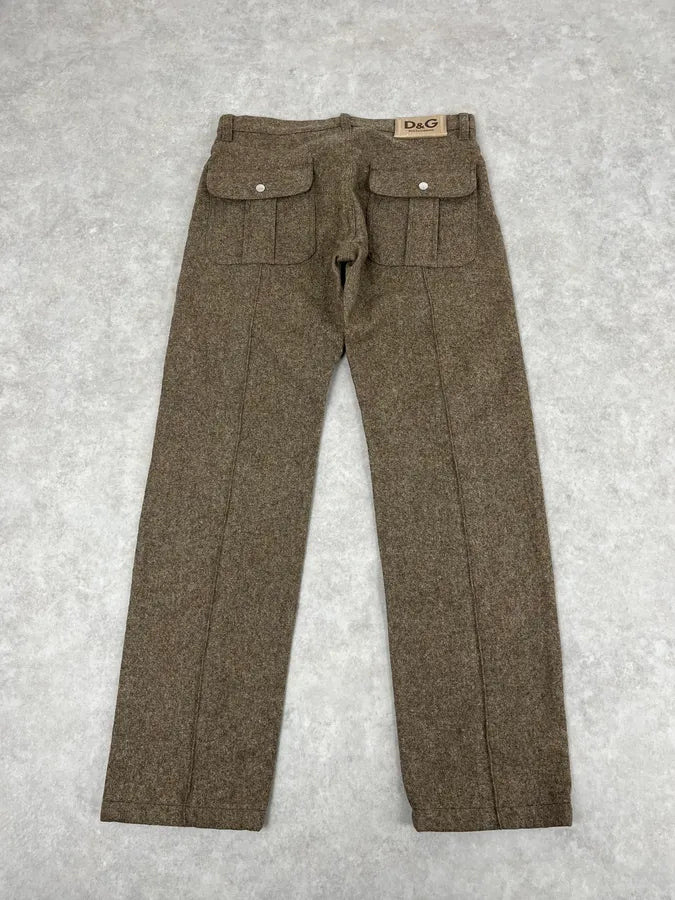 2000s Dolce & Gabbana Classy Wool Pants GtqfhhY 6