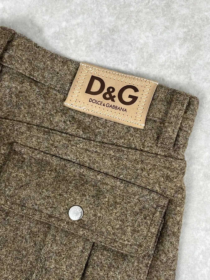 2000s Dolce & Gabbana Classy Wool Pants GtqfhhY 9