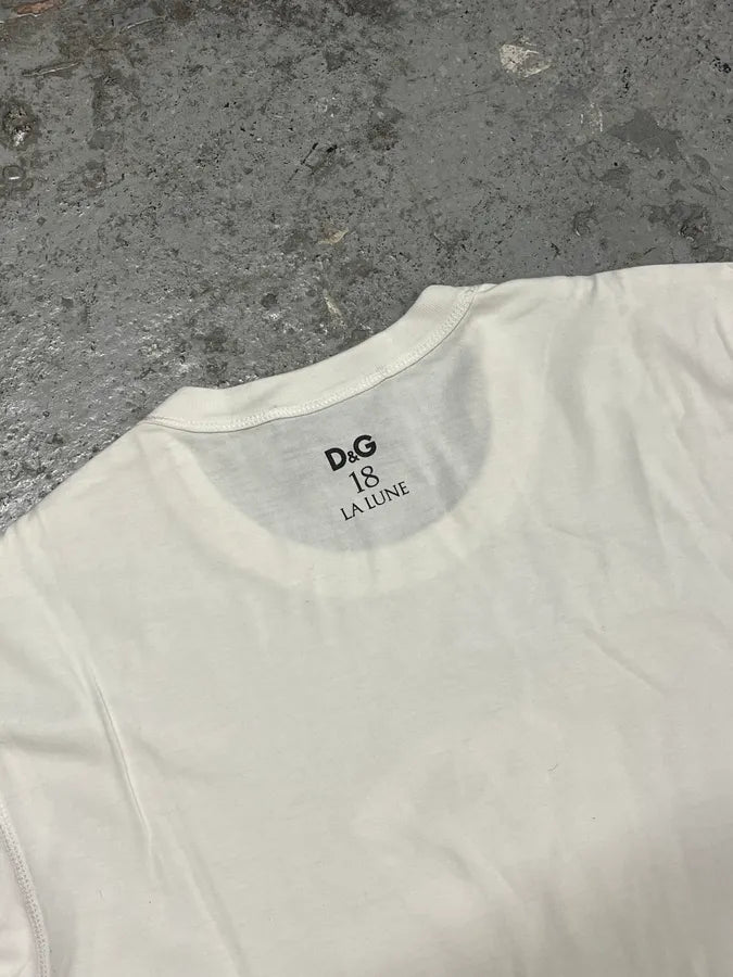 2000s Dolce & Gabbana Claudia Schiffer Naked White T-Shirt ybCyTvx 7