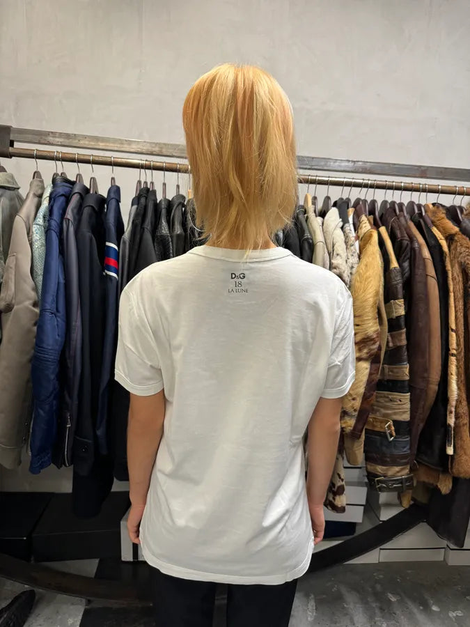 2000s Dolce & Gabbana Claudia Schiffer Naked White T-Shirt ybCyTvx 2