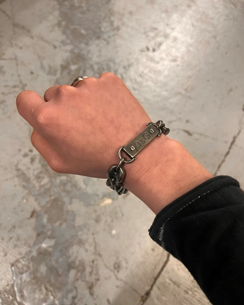 2000s Dolce & Gabbana Coffee Bean Steel Bracelet JSfKZQj 0