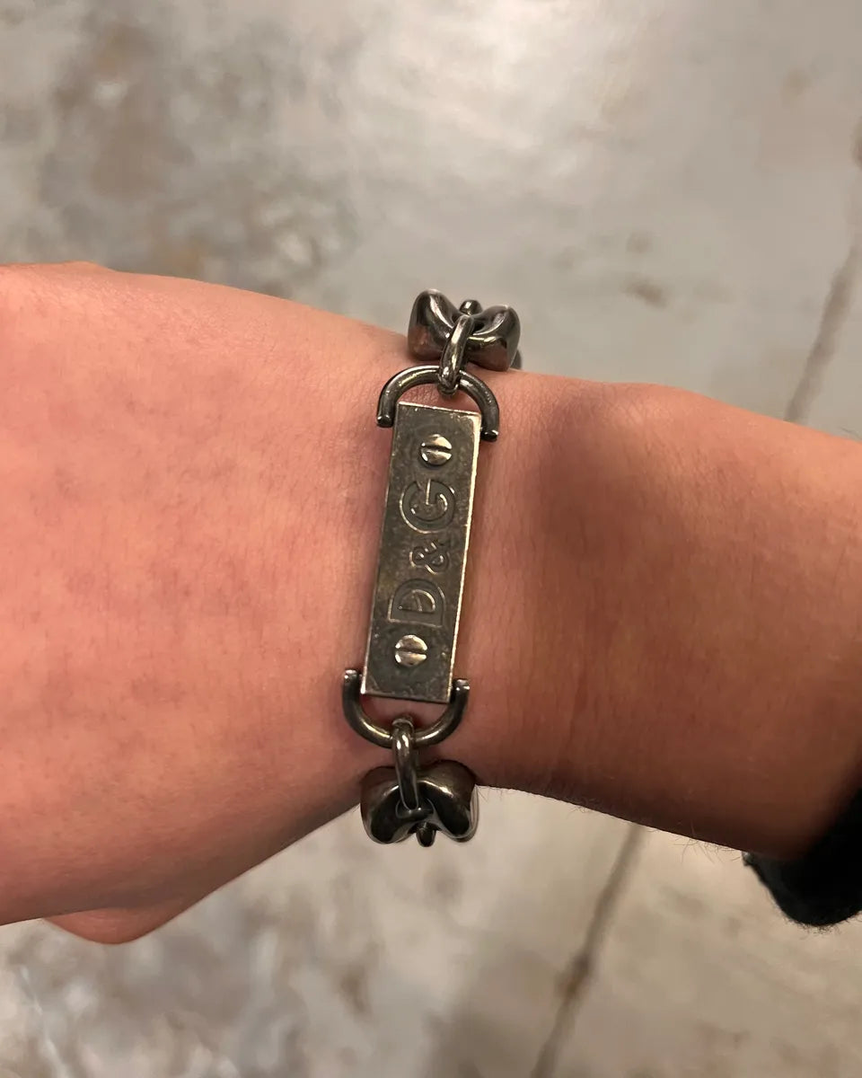 2000s Dolce & Gabbana Coffee Bean Steel Bracelet JSfKZQj 2