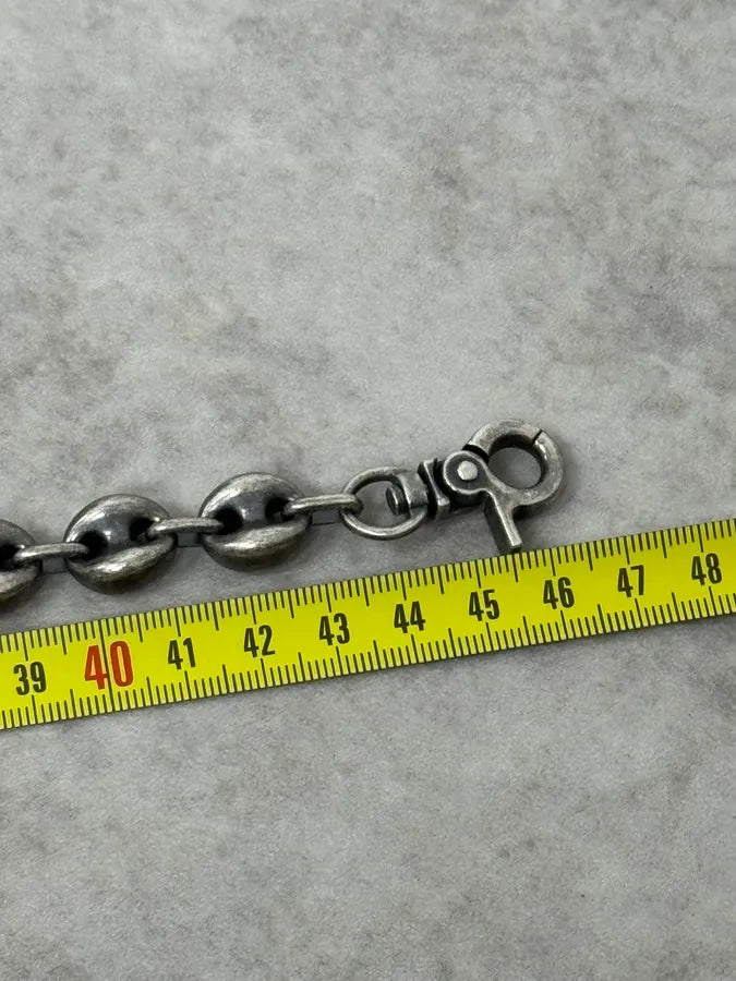 2000s Dolce & Gabbana Coffee Bean Steel Necklace Chain yJxxomz 6