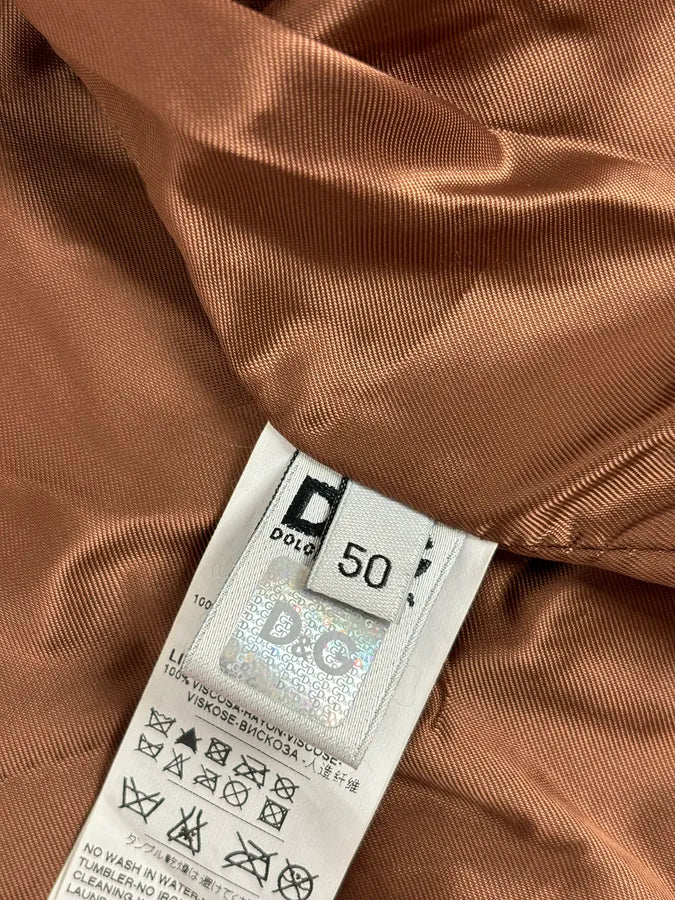 SS2010 Dolce & Gabbana Cognac Leather Gradient Moto Jacket CPNkIYU 11