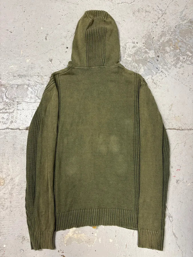 2000s Dolce & Gabbana Combat Khaki Zip-Up Hoodie Udrnndb 5
