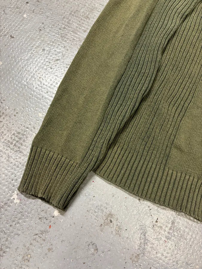 2000s Dolce & Gabbana Combat Khaki Zip-Up Hoodie Udrnndb 6