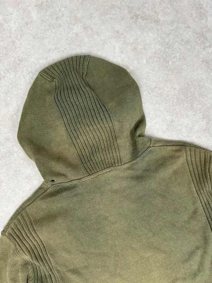 2000s Dolce & Gabbana Combat Khaki Zip-Up Hoodie NVfqDAR 5
