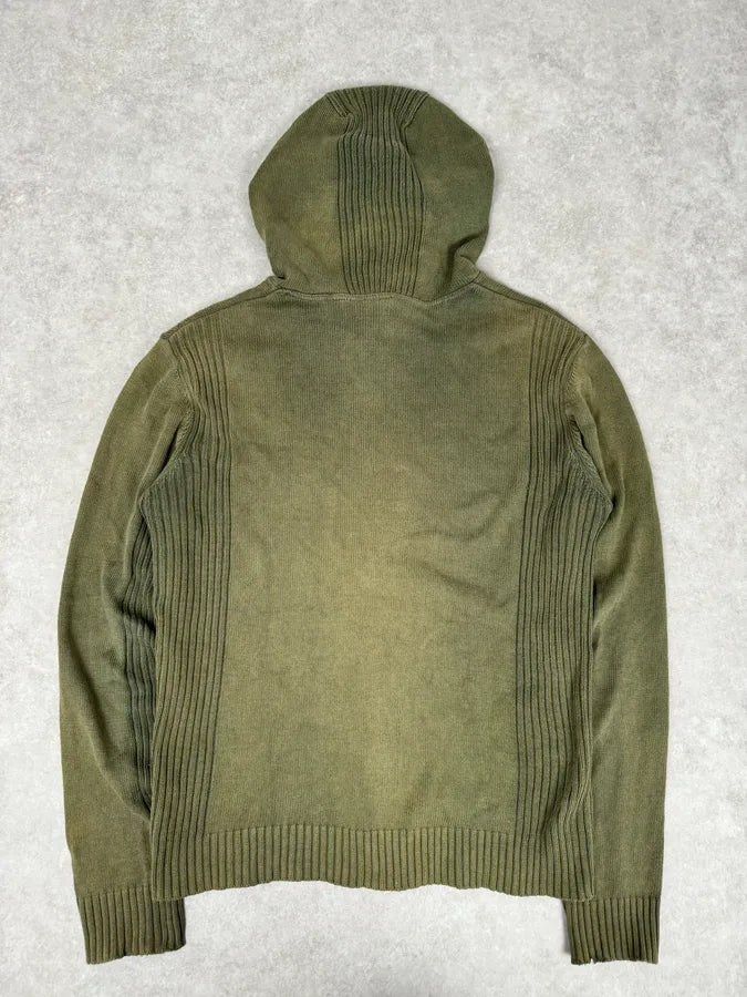 2000s Dolce & Gabbana Combat Khaki Zip-Up Hoodie NVfqDAR 4