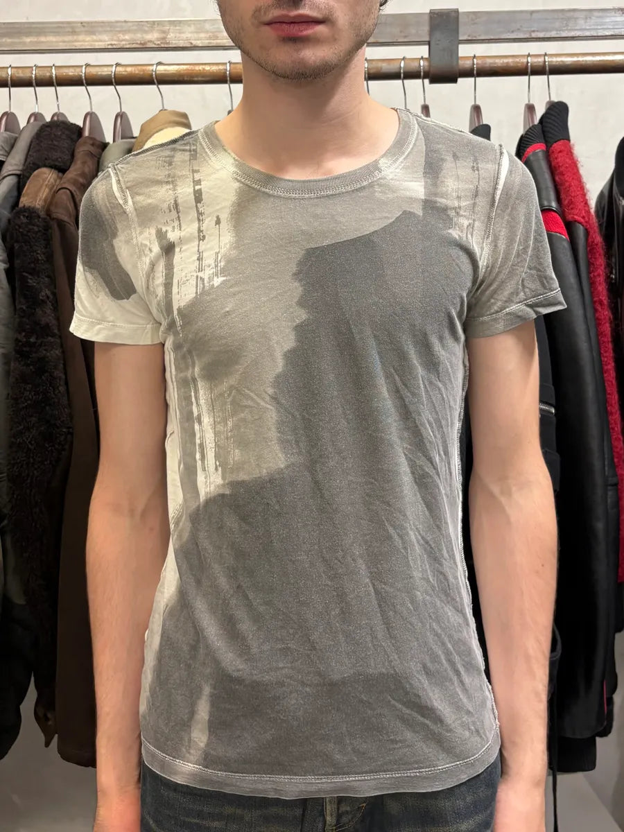 2000s Dolce & Gabbana Contemporary Abstract Grey T-Shirt vkqFoXJ 1