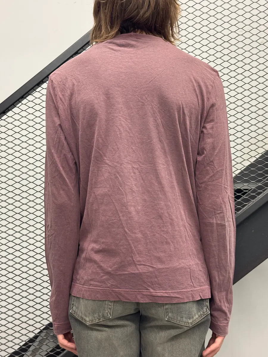 2000s Dolce & Gabbana Corduroy Logo Burgundy Longsleeve HRcKUcT 2