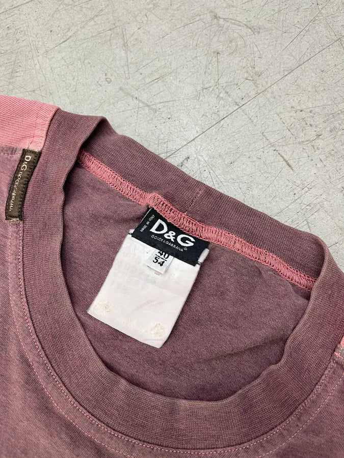 2000s Dolce & Gabbana Corduroy Logo Burgundy Longsleeve HRcKUcT 7