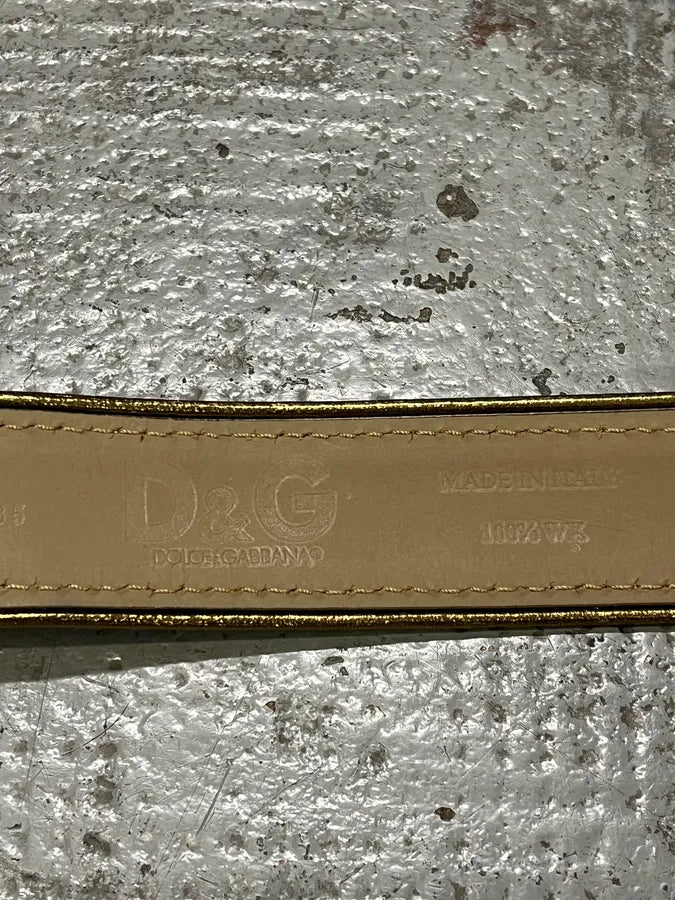 2000s Dolce & Gabbana Cow Fur Leather Belt IOwWSws 6