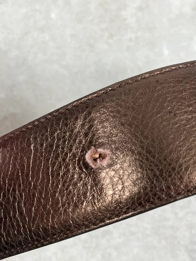 Cavalli Snake Brown Leather Belt VoPZNjz 6