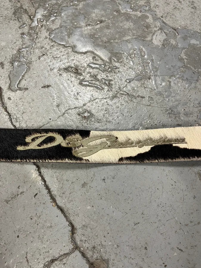 2000s Dolce & Gabbana Cow Pony Hair Leather Belt AgKuNzT 4