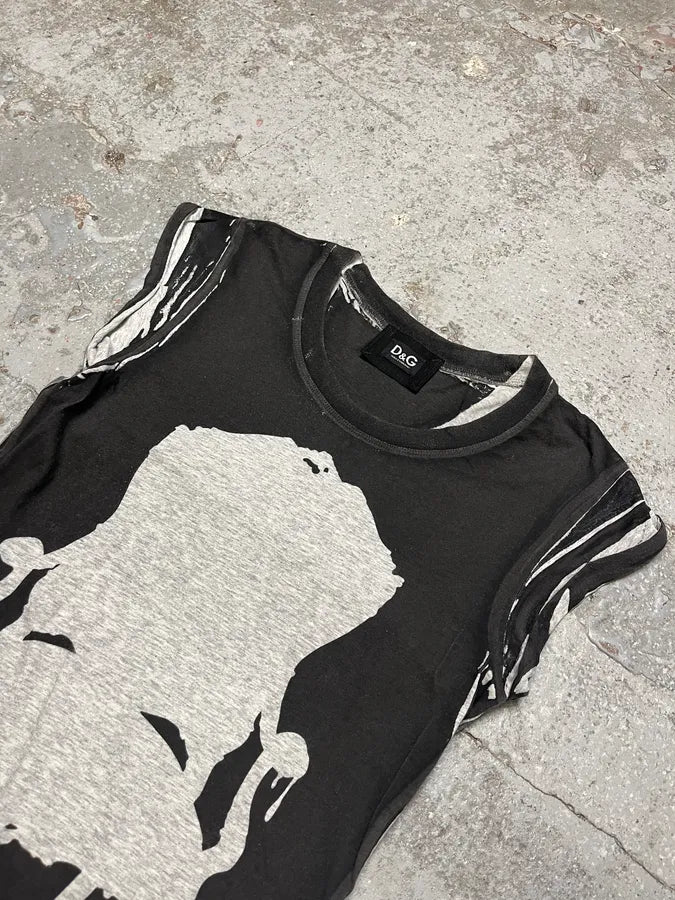 2000s Dolce & Gabbana Cozy Chair Painted Tank Top (XS/S) fPUgwpD 3