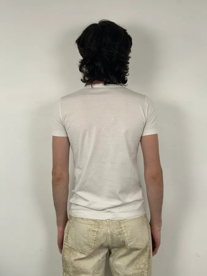 SS2009 Dolce & Gabbana Cream Cotton Rocky Balboa T-Shirt gVFPmHJ 2
