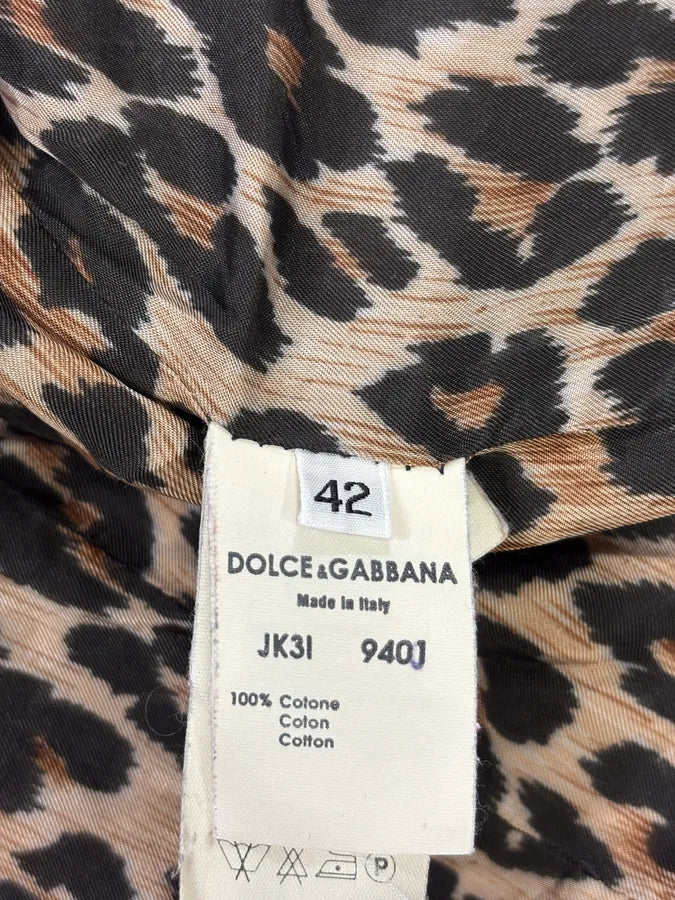 SS1999 Dolce & Gabbana Cream Light Denim Jacket anPDRad 9