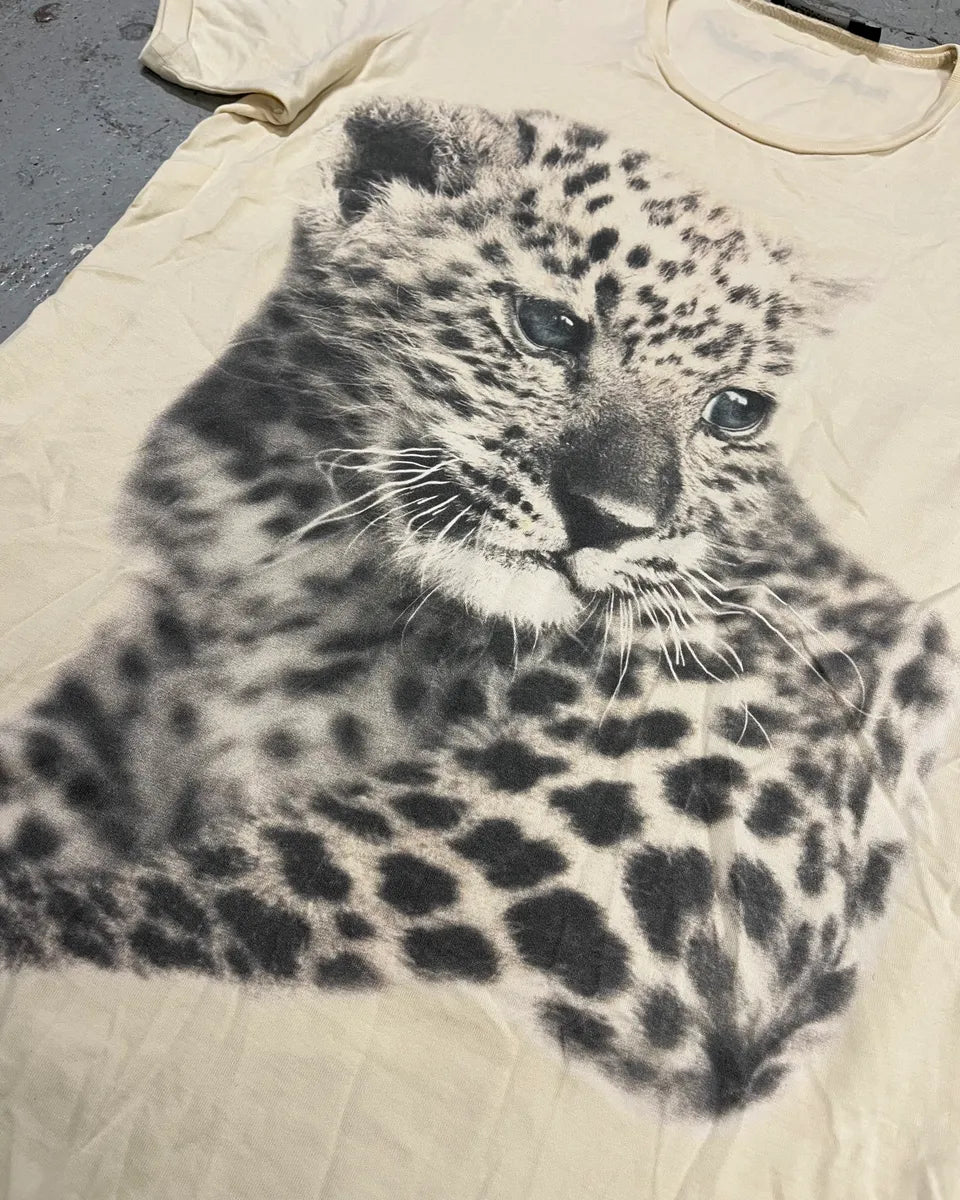 2000s Dolce & Gabbana Cream Leopard Print T-Shirt leTIPAg 5
