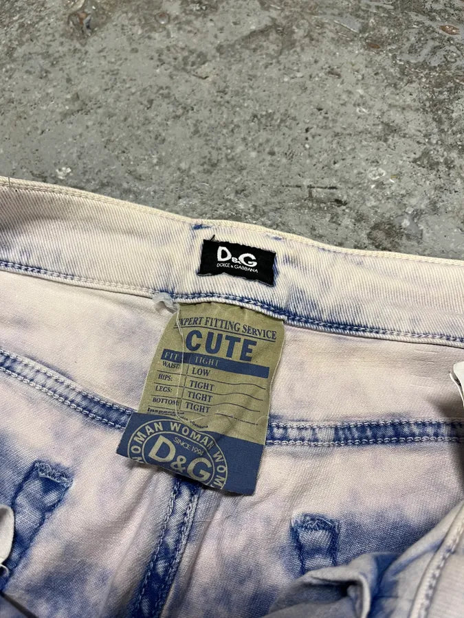 2000s Dolce & Gabbana Creamy Denim Jeans gfpvrul 10