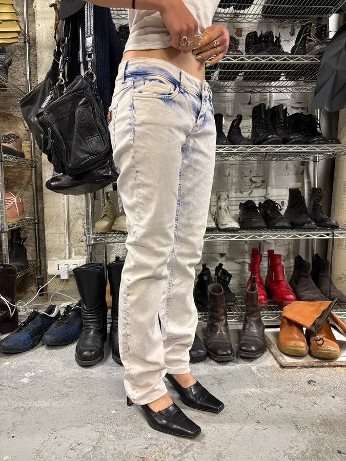 2000s Dolce & Gabbana Creamy Denim Jeans gfpvrul 2