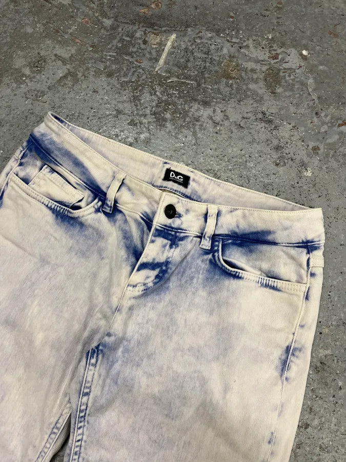 2000s Dolce & Gabbana Creamy Denim Jeans gfpvrul 5
