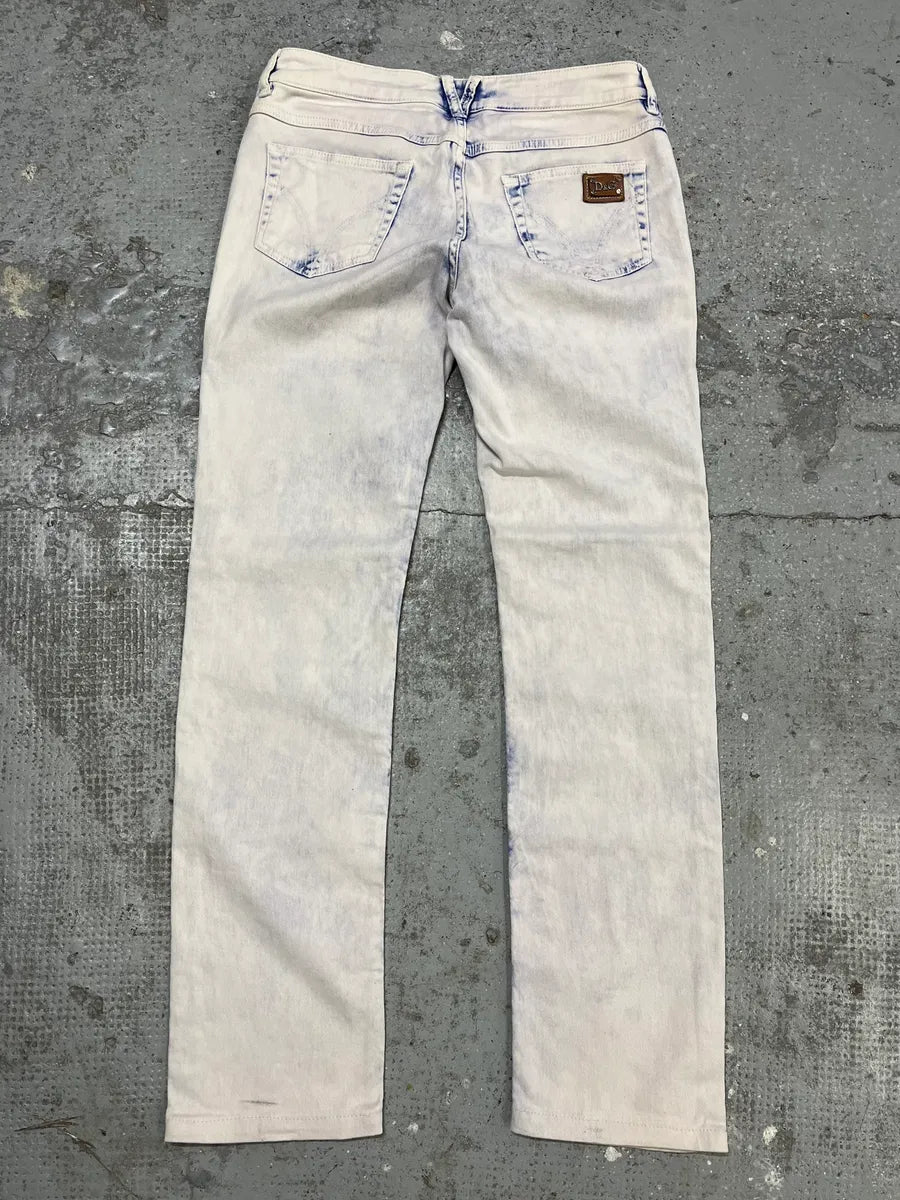 2000s Dolce & Gabbana Creamy Denim Jeans gfpvrul 7