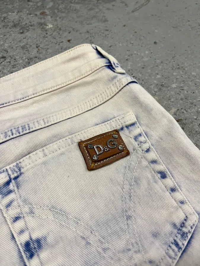 2000s Dolce & Gabbana Creamy Denim Jeans gfpvrul 8