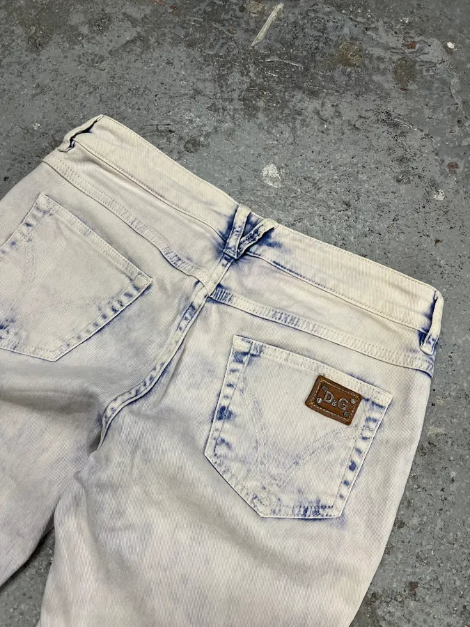 2000s Dolce & Gabbana Creamy Denim Jeans gfpvrul 9
