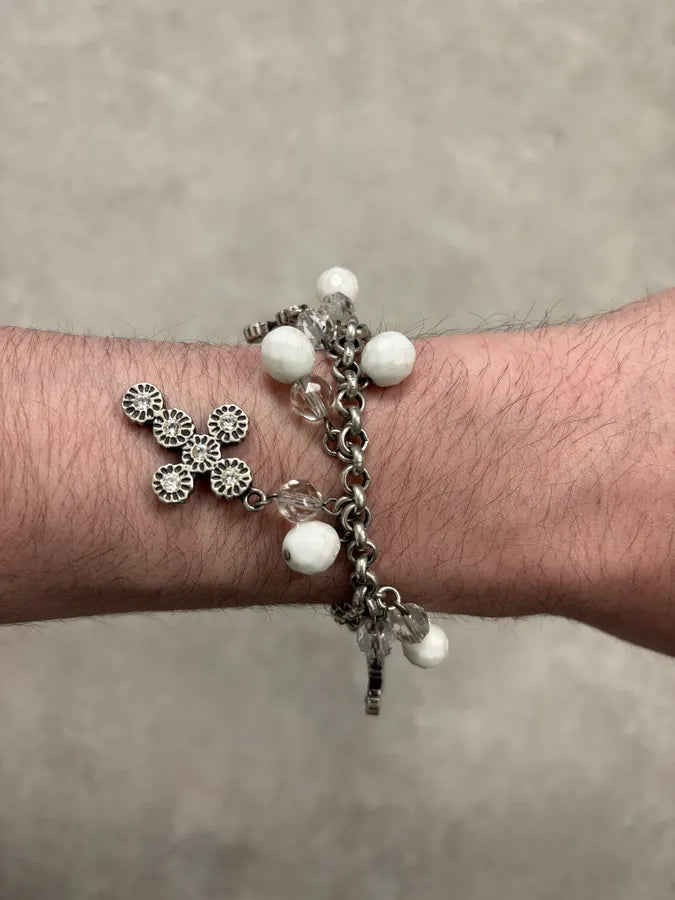 2000s Dolce & Gabbana Cross Charm Pendant Bracelet vtXEjwh 3