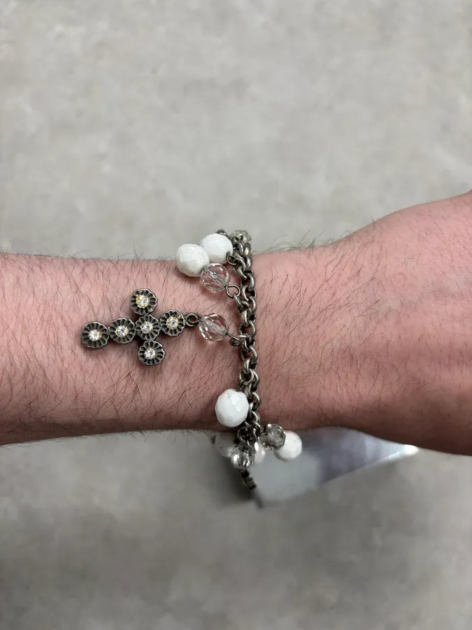 2000s Dolce & Gabbana Cross Charm Bracelet PEYGWOg 2