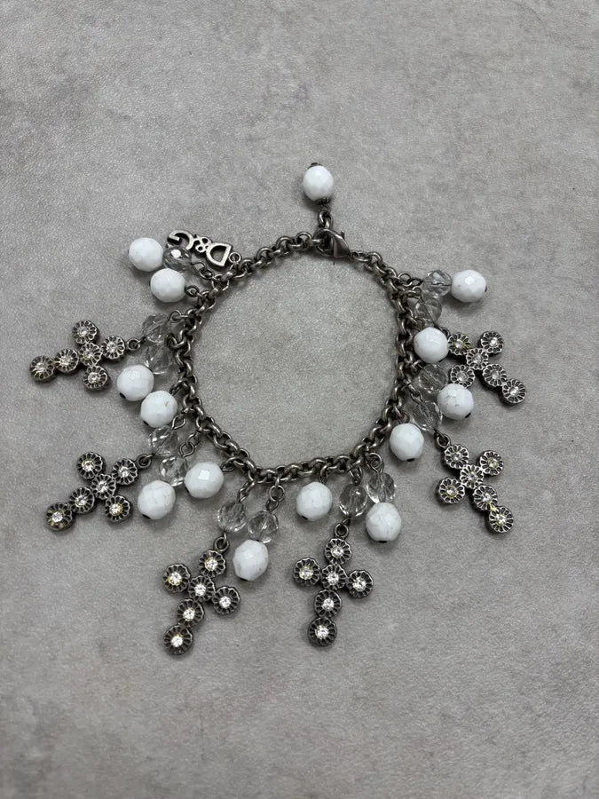 2000s Dolce & Gabbana Cross Charm Bracelet PEYGWOg 3