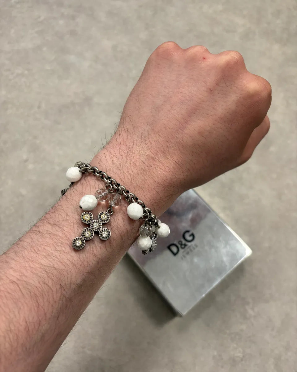 2000s Dolce & Gabbana Cross Charm Bracelet PEYGWOg 0