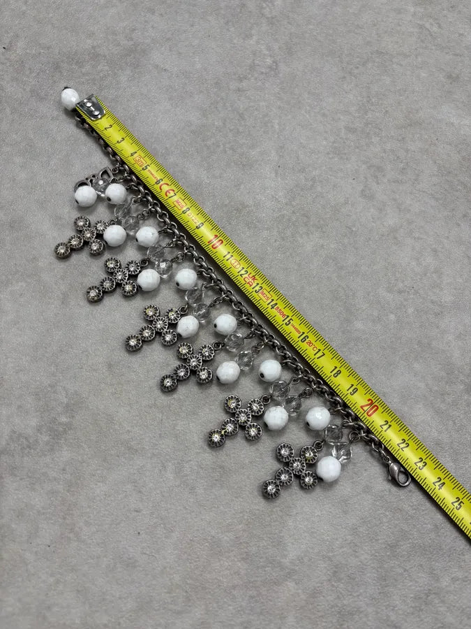 2000s Dolce & Gabbana Cross Charm Bracelet PEYGWOg 5