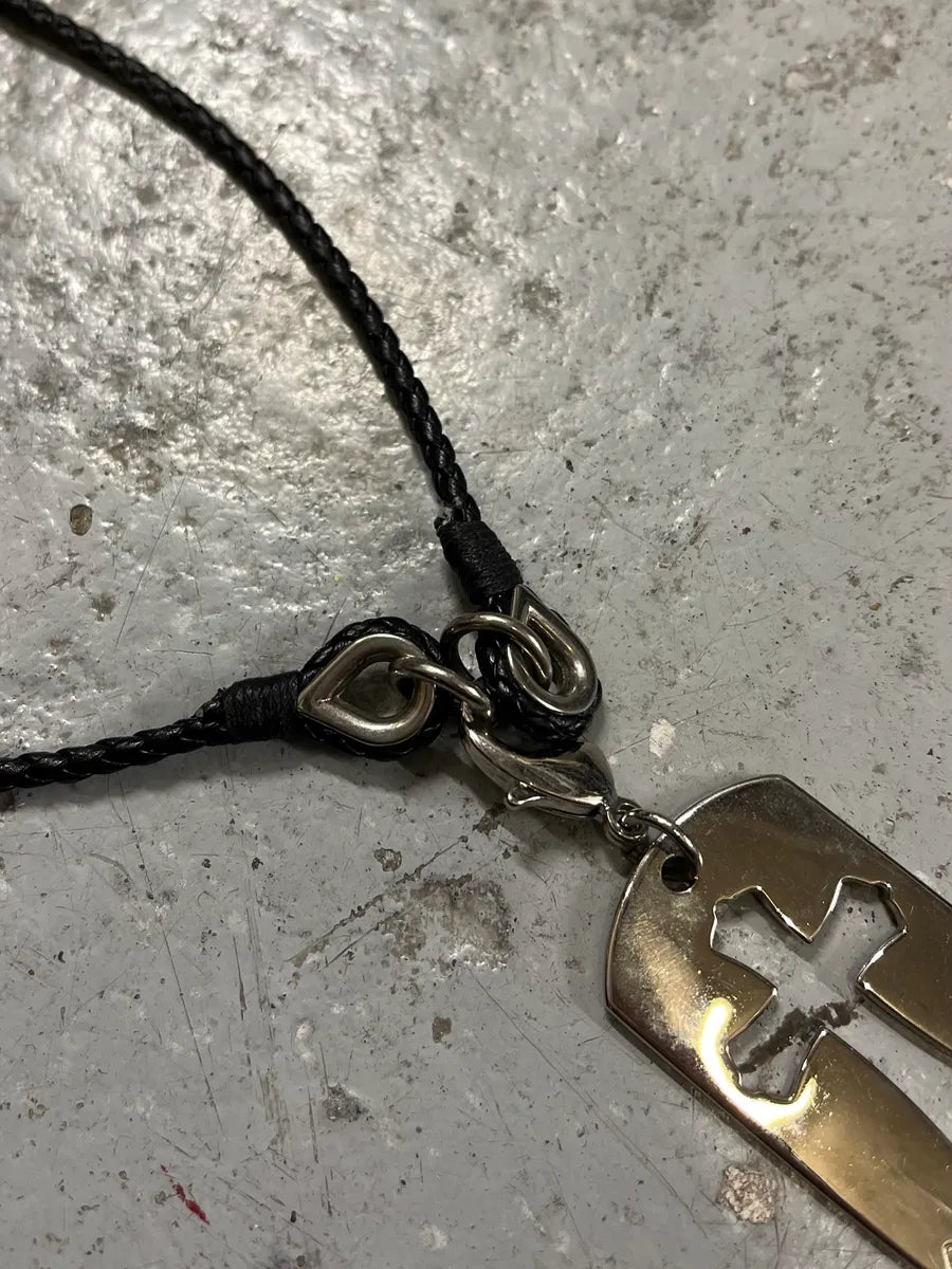 2000s Dolce & Gabbana Cross Dog Tag Necklace jfbnOBK 4