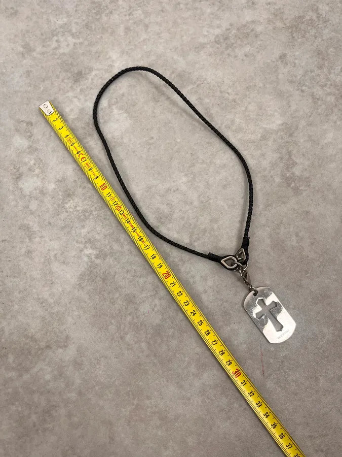 SS2003 Dolce & Gabbana Cross Dog Tag Necklace LjCmOze 6