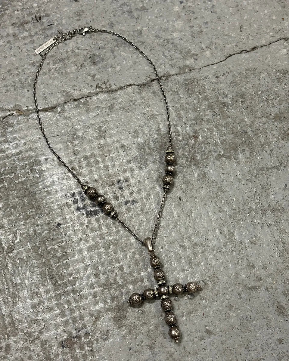 2000s Dolce & Gabbana Cross Earth Bullet Necklace qsncqxW 0