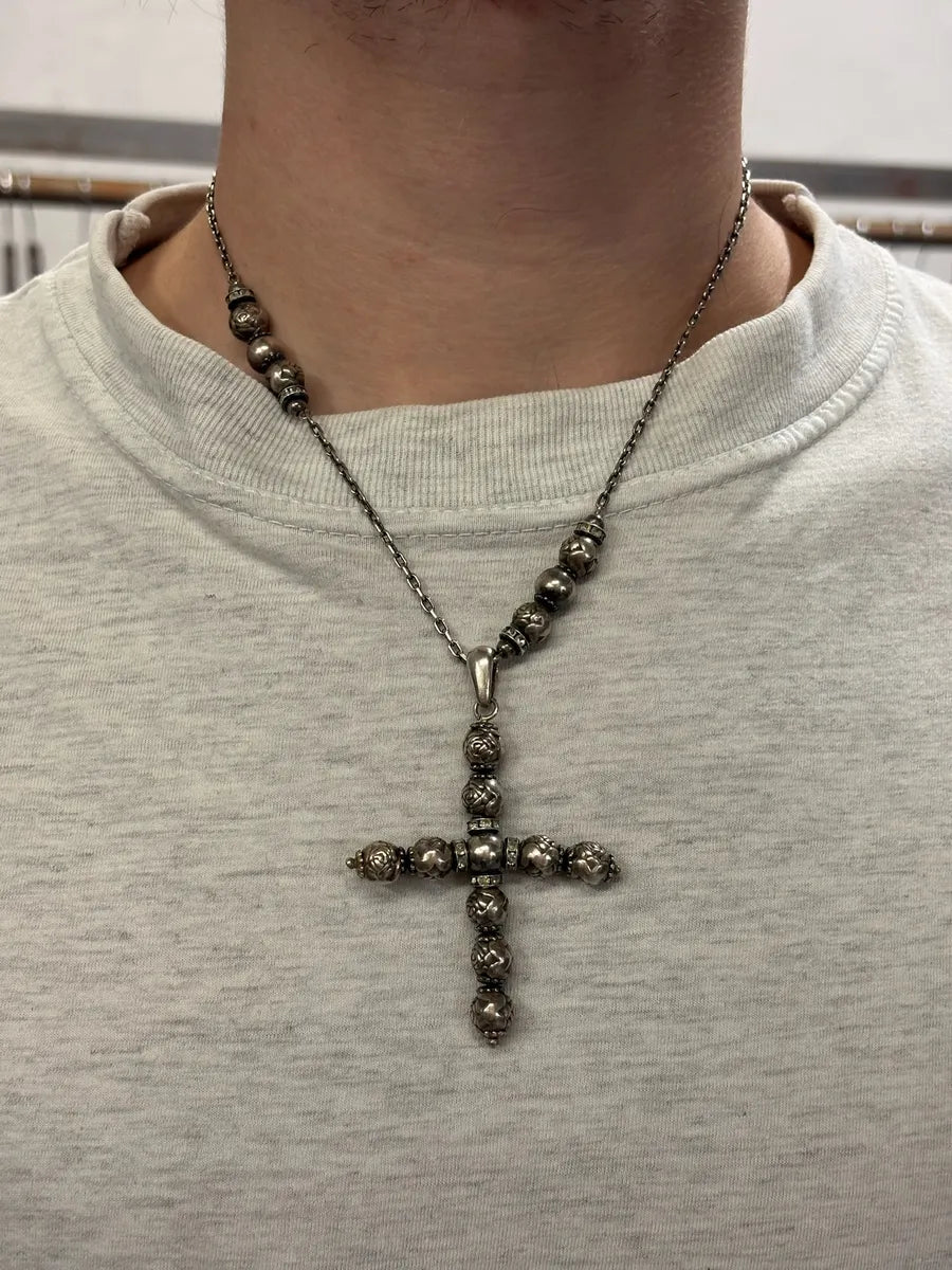 2000s Dolce & Gabbana Cross Earth Bullet Necklace qsncqxW 2
