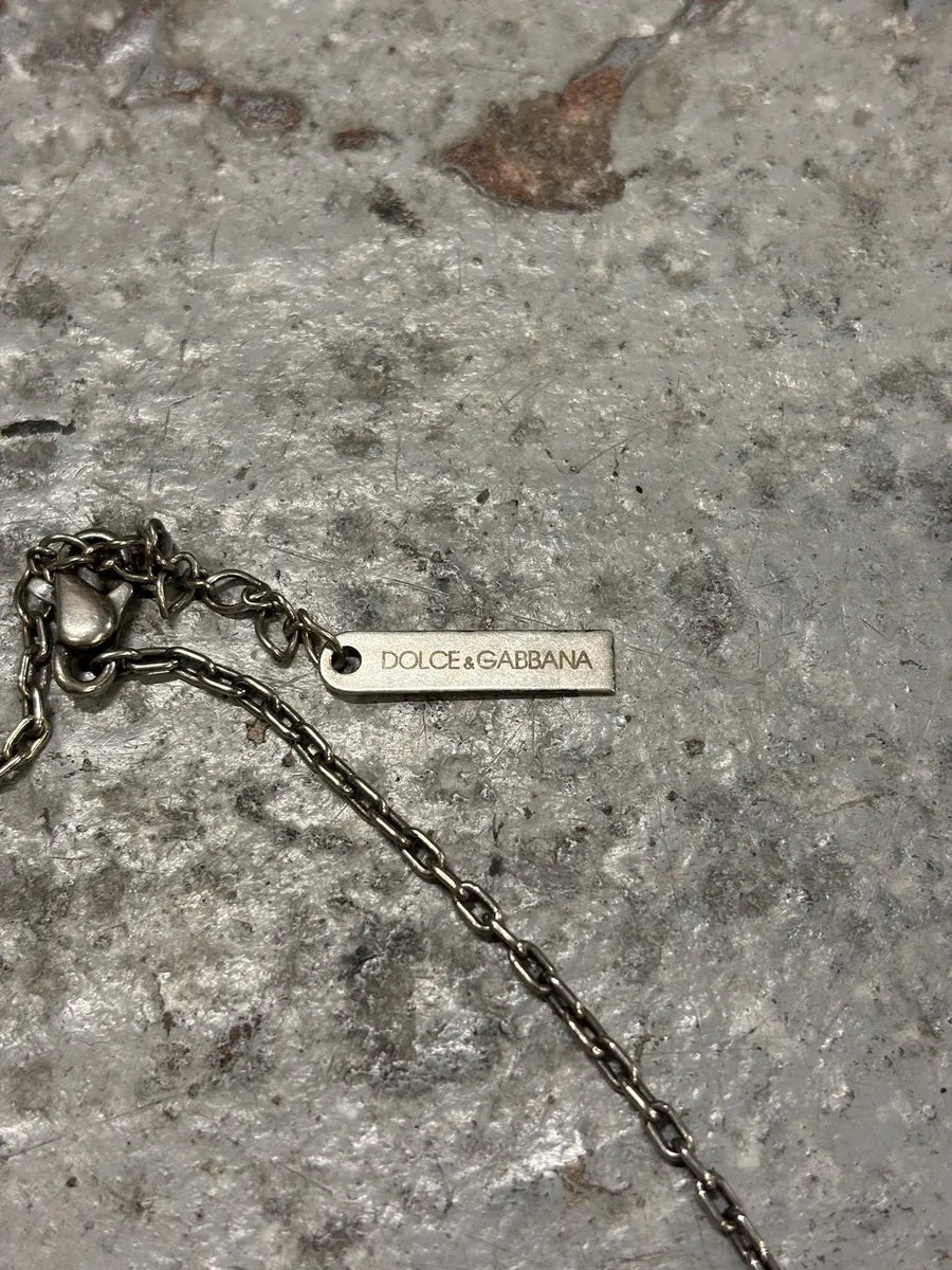 2000s Dolce & Gabbana Cross Earth Bullet Necklace qsncqxW 3