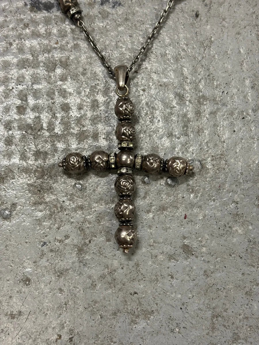 2000s Dolce & Gabbana Cross Earth Bullet Necklace qsncqxW 4