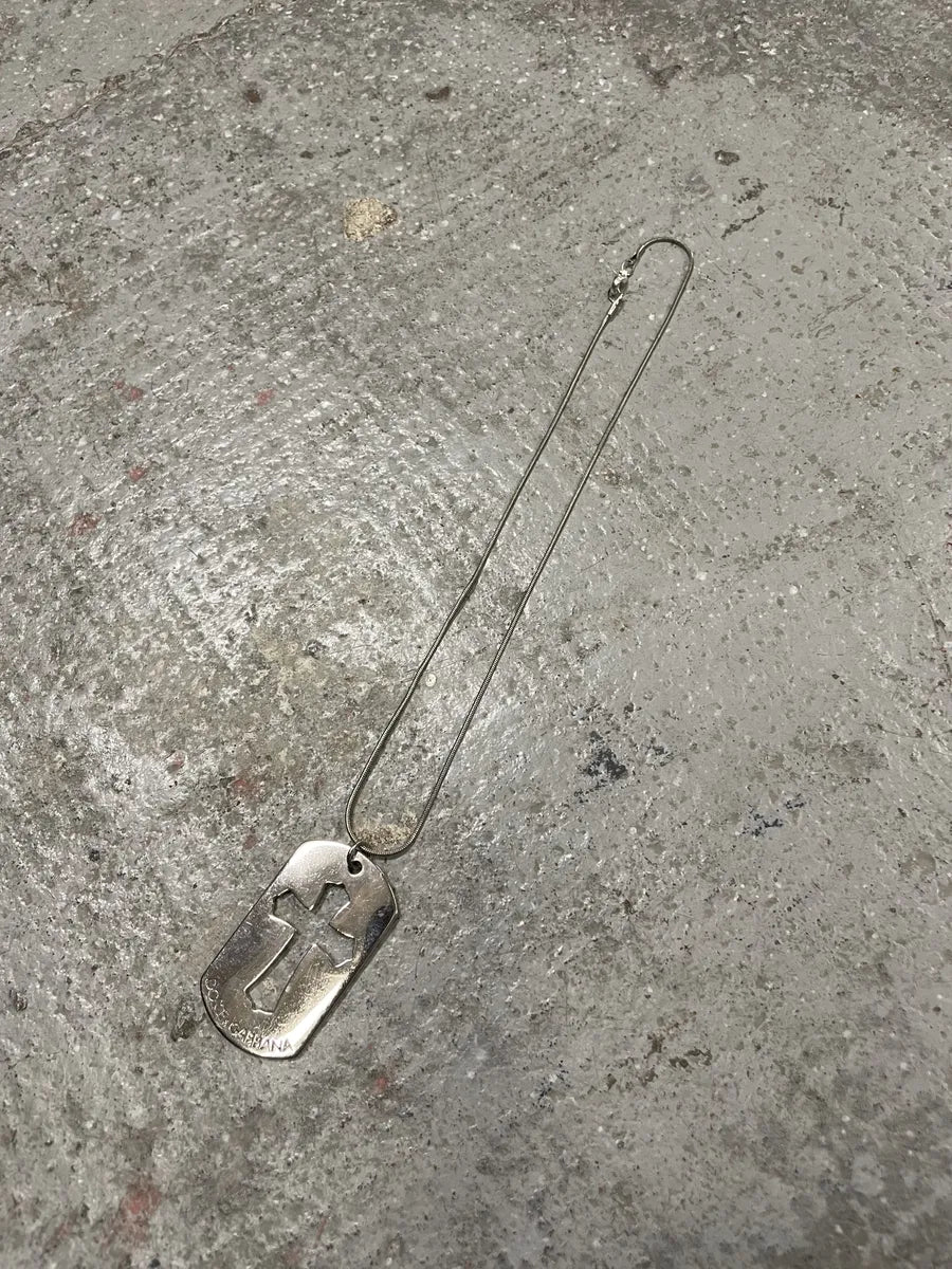 2000s Dolce & Gabbana Cross Pendant Necklace JhXabTQ 2