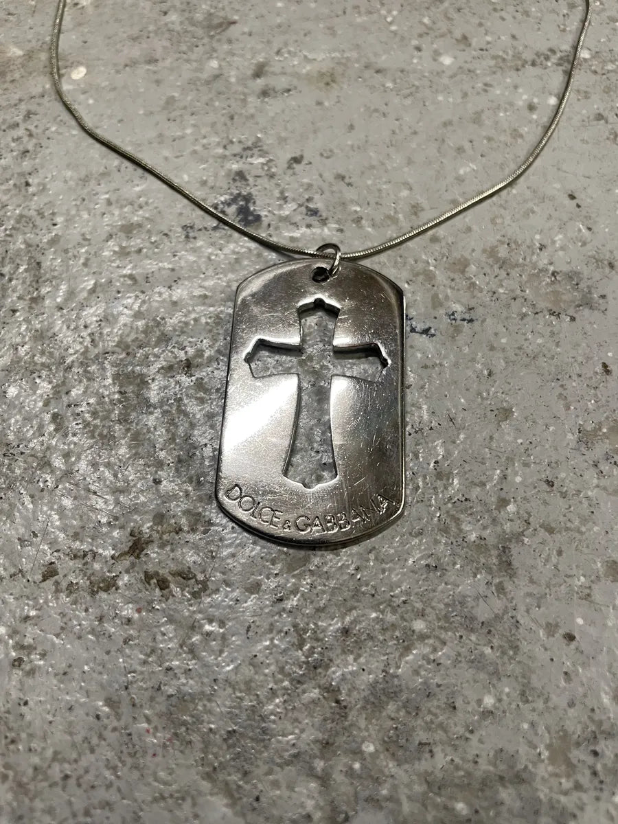 2000s Dolce & Gabbana Cross Pendant Necklace JhXabTQ 5